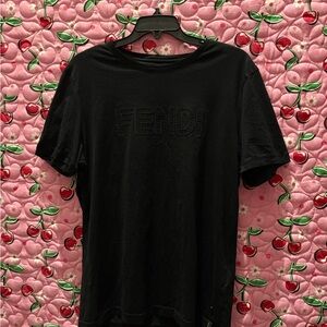 Fendi Black Short Sleeve Tee